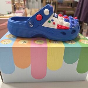 Engtoy Kids Blue Video Game Pop It Clogs Player 2 Gaming Fidget Shoes 11